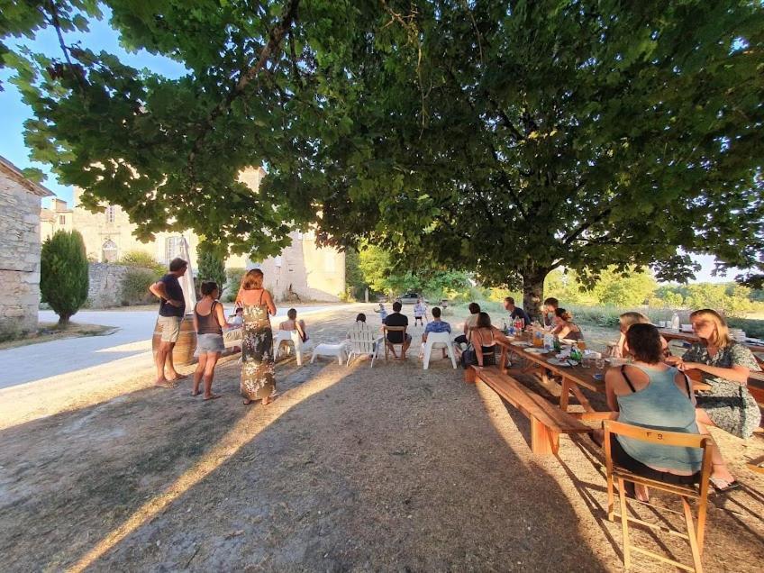 Chateau Barayre - Beautiful 12Th Century Castle With Pool And Large Garden Laussou Exteriör bild